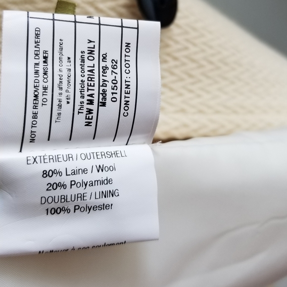 🧥 SOIA & KYO CREAM WOOL DRESS COAT - Picture 5 of 14